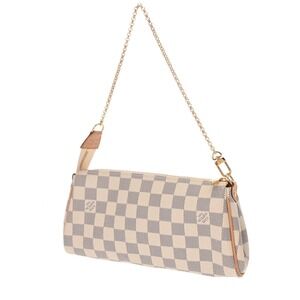 Louis Vuitton Shoulder Bag Eva White Canvas Damier Azur
